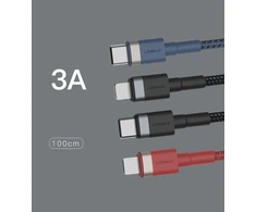 USB-C į Lightning įkrovimo laidas, 3 A, 1 m, mėlynas