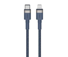 USB-C į Lightning įkrovimo laidas, 3 A, 1 m, mėlynas