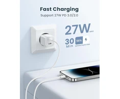 Ningkpow USB-C į Lightning laidas 2 m, 27 W PD, greitas įkrovimas, rinkinys 2 vnt, MFi sertifikatas
