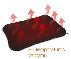 USB šildomas kilimėlis su temperatūros valdymu 30 x 20 cm