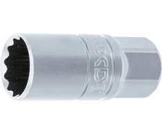 UŽDEGIMO ŽVAKĖS GALVUTĖ SU GUMINE ĮVORE, 12-KAMPĖ | 12,5 MM (1/2") KVADRATAS | 21 MM (2386)