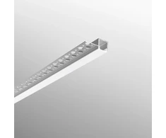 Užglaistomas LED profilis EDGE, nikelio sp., 2m