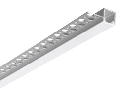 Užglaistomas LED profilis EDGE, nikelio sp., 2m