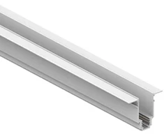 Užglaistomas magnetinės sistemos bėgelis OPTONICA R35, baltas, 1m