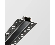 Užglaistomas magnetinės sistemos STICK bėgelis, juodas, 2m, 329604