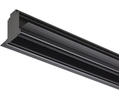 Užglaistomas magnetinės sistemos XTRIM M RECESSED bėgelis, 48V, juodas, 2,5m