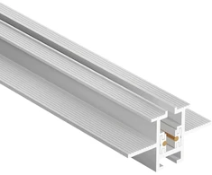 Užglaistomas magnetinės sistemos ZAMBELIS MAGNETIC 3MM bėgelis, baltas, TRIAC/DALI, 48V, 2m, 25129-W