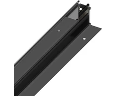 Užglaistomas magnetinis bėgelis EGO, juodas, 1m, 320472