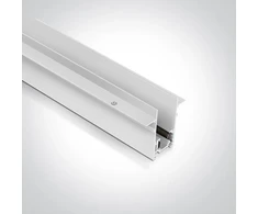 Užglaistomas magnetinių sistemų bėgelis MAXI, baltas, 2m, 42002TR/W