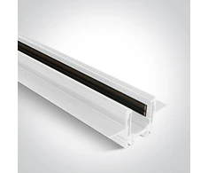 Užglaistomas magnetinių sistemų bėgelis MINI, baltas, 1m, 42001ATR/W