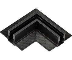 Užglaistomo magnetinės sistemos ZAMBELIS MAGNETIC 5MM bėgelio horizontalus kampinis sujungimas, matinės juodos sp., 2517