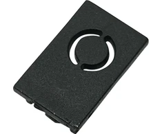 Užglaistomo magnetinės sistemos ZAMBELIS MAGNETIC 3MM bėgelio užbaigimas, juodas, 25460
