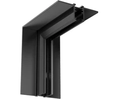 Užglaistomo magnetinės sistemos ZAMBELIS MAGNETIC 6MM bėgelio vertikalus kampinis sujungimas, 24V, juodas, 25226