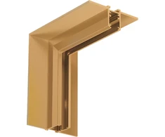 Užglaistomo magnetinės sistemos ZAMBELIS MAGNETIC 6MM bėgelio vertikalus kampinis sujungimas, 24V, žalvario sp., 25227