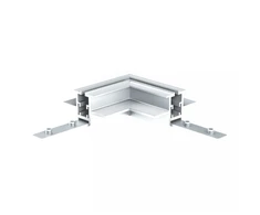 Užglaistomo magnetinės sistemos ZAMBELIS MAGNETIC 3MM bėgelio kampinis sujungimas, baltas, TRIAC/DALI, 25133 -W
