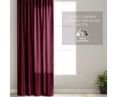 Užuolaida 140×270 cm bordo CURT