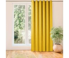 Homede Užuolaida 280×245 cm iš chenilės garstyčių spalvos