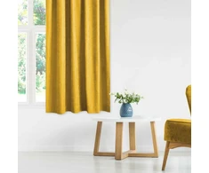 Homede Užuolaida klostuota 220×300 iš čenilio garstyčių spalvos