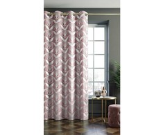 AmeliaHome Užuolaida OXFORD FLORIS 140×250 šviesiai rožinė AH