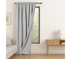 Užuolaida RES BLACKOUTLINEN CORITA PLEAT Pilkos spalvos 140X270 1PC