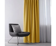 Užuolaida su kilpomis Blackout AmeliaHome 200 × 245 cm, garstyčių