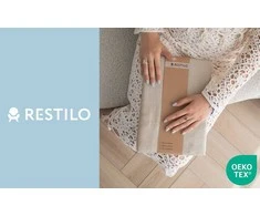 Užuolaida su klostėmis iš viskozės cappuccino spalvos