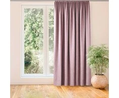Homede Užuolaidos 140×175 cm iš chenille rožinės spalvos