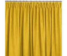 Homede Užuolaidos 140×225 cm iš chenilio garstyčių spalvos