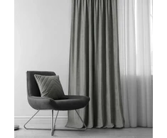 Homede Užuolaidos 140×270 cm, pilkos spalvos CHENILLE FLEX 75