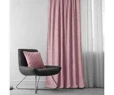 Homede Užuolaidos 140×300 iš chenilio rožinės