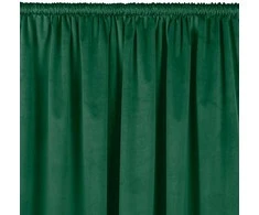 Užuolaidos 200×270 cm aksominės su tuneliu tamsiai žalia