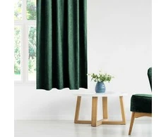Homede Užuolaidos 220×245 cm tamsiai žalia CHENILLE FLEX