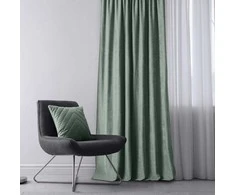 Užuolaidos 280×270 cm iš čenilio mint spalvos