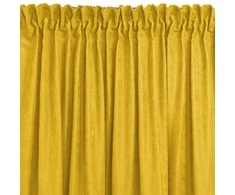 Homede Užuolaidos 280×300 iš čenilės garstyčių spalvos