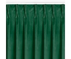Užuolaidos 530 × 245 cm, tamsiai žalia, VELVET FLEX