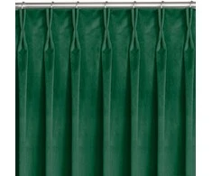 Užuolaidos 530 × 245 cm, tamsiai žalia, VELVET FLEX
