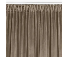 Užuolaidos aksominės 135×175 cm smėlio spalvos