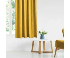 Homede Užuolaidos chenille 140×300 cm garstyčių spalvos