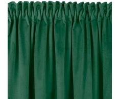 Užuolaidos iš aksomo 200 × 300 cm tamsiai žalia VELVET