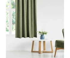 Homede Užuolaidos iš čenilės 140×300 žalia