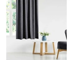 Homede Užuolaidos iš chenille 280×270 tamsiai pilkos