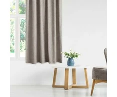 Užuolaidos minkštos pynimo tekstūros 140x270 cappuccino spalvos