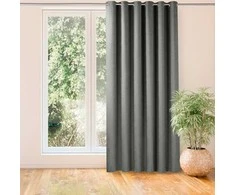 Homede Užuolaidos pilkos 280×225 CHENILLE EYELETS S