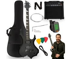 Carruzzo V-TONE EGS 39 MBK gitara elektrinė 4/4 juoda ma