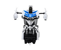 Lean Toys Nuotolinio Valdymo Policijos Automobilis-Transformeris 2in1 su Šviesomis ir Garsais