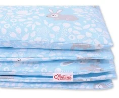 Bobono Vaikiška medvilninė patalynė su mėlynais triušiukais