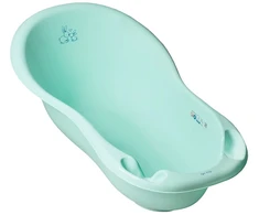 TEGA KR-005-105 Vaikiška vonia 102 cm LUX BUNNIES su kanalizacija žalia