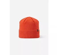 Vaikiška žieminė kepurė Reima Beanie Kalotti, raudona ir oranžinė (5300232A-2820), pagaminta iš sertifikuotos vilnos