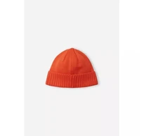 Vaikiška žieminė kepurė Reima Beanie Kalotti, raudona ir oranžinė (5300232A-2820), pagaminta iš sertifikuotos vilnos