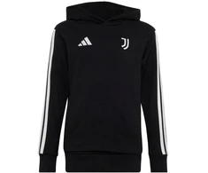Vaikiškas „adidas“ „Juventus“ futbolo klubo džemperis su gobtuvu, juodas, KF9867